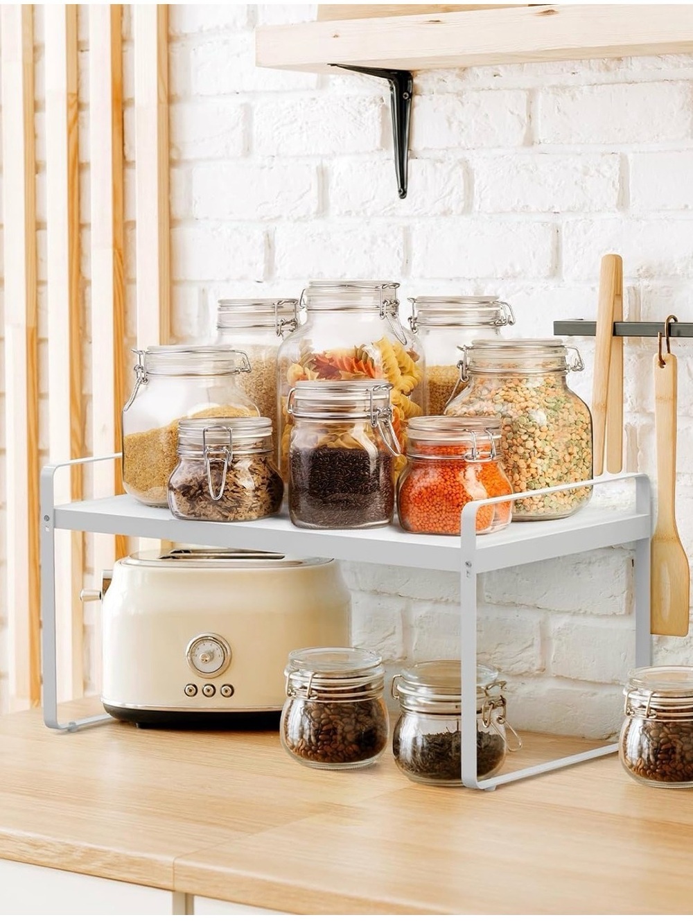 White Multi-Purpose Storage Rack Organizer - Picture 7 of 8
